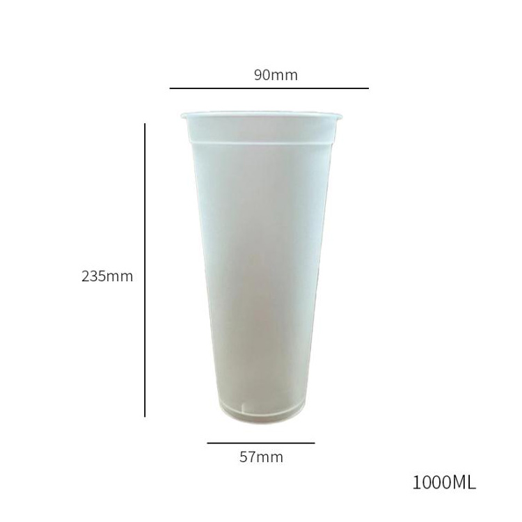 1000 ml painettu PP-kuppi